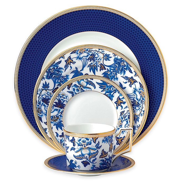 slide 1 of 3, Wedgwood Hibiscus Place Setting, 5 ct