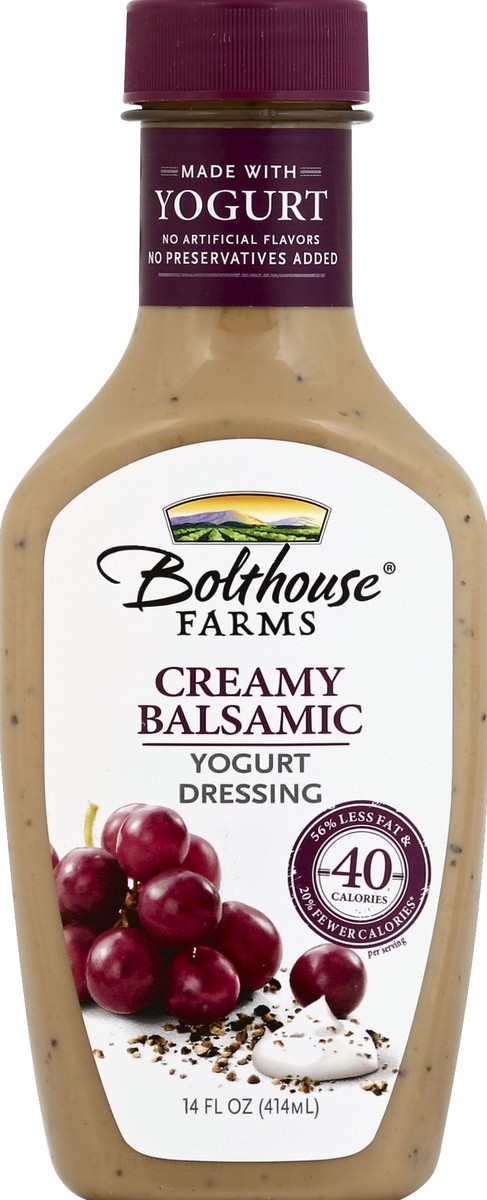 slide 2 of 2, Bolthouse Farms Creamy Balsamic Yogurt Dressing, 14 fl oz