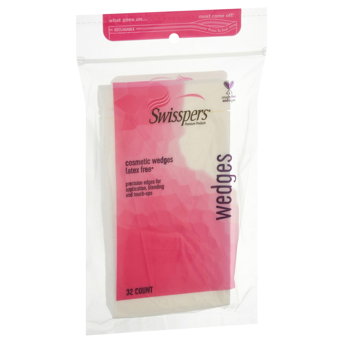 slide 3 of 10, Swisspers Cosmetic Wedges, 1 ct