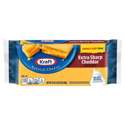 Kraft Extra Sharp Cheddar Cheese Family Size, 24 oz Block