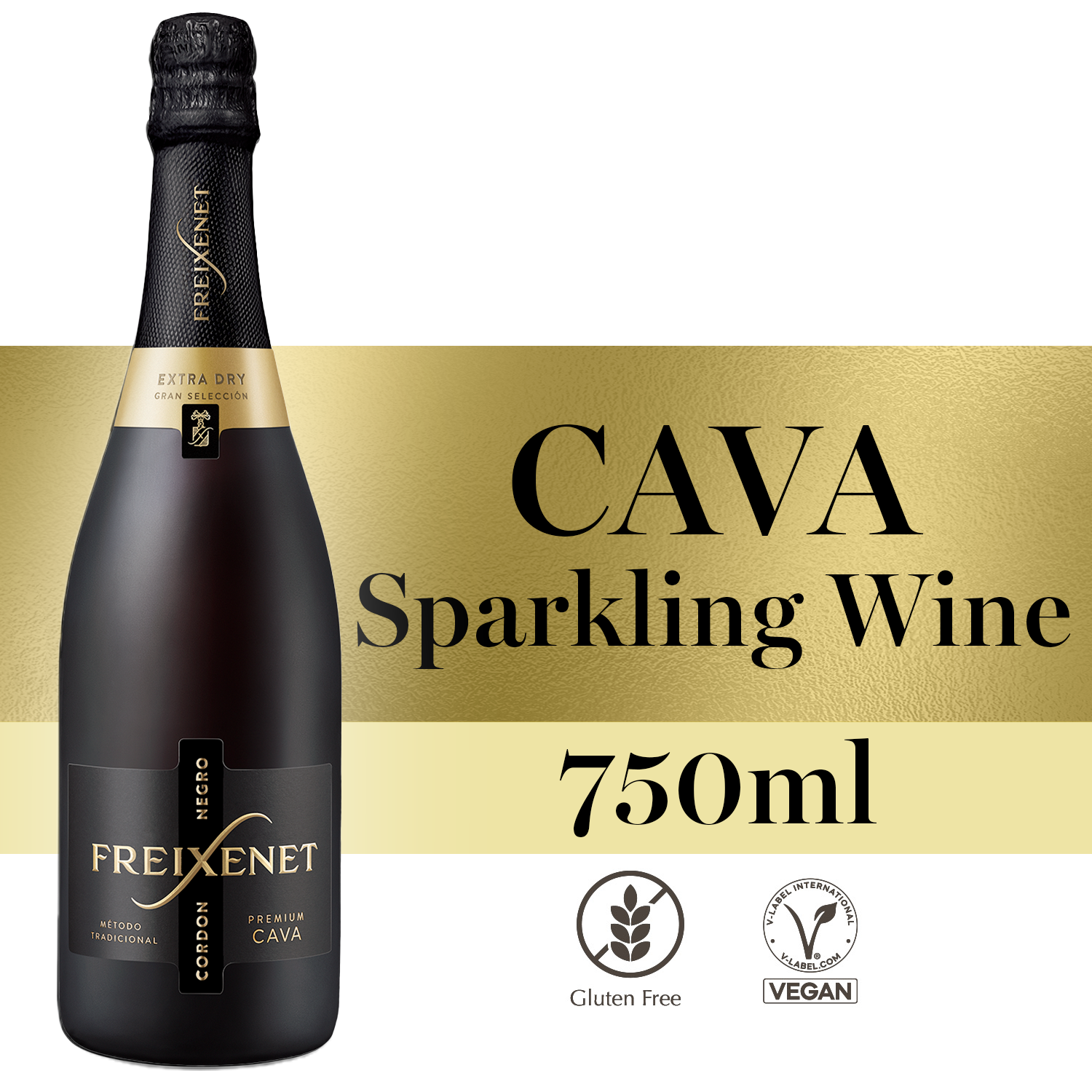 slide 1 of 2, Freixenet Cordon Negro Extra Dry Cava 750 ml Bottle, 750 ml