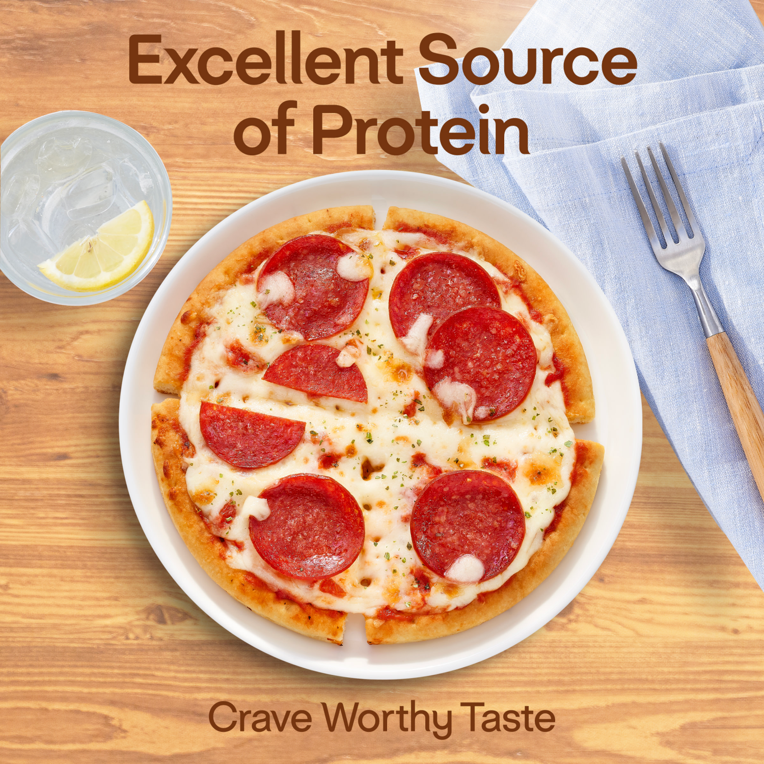 slide 4 of 8, Lean Cuisine Protein Kick Pepperoni Pizza 6 oz, 6 oz