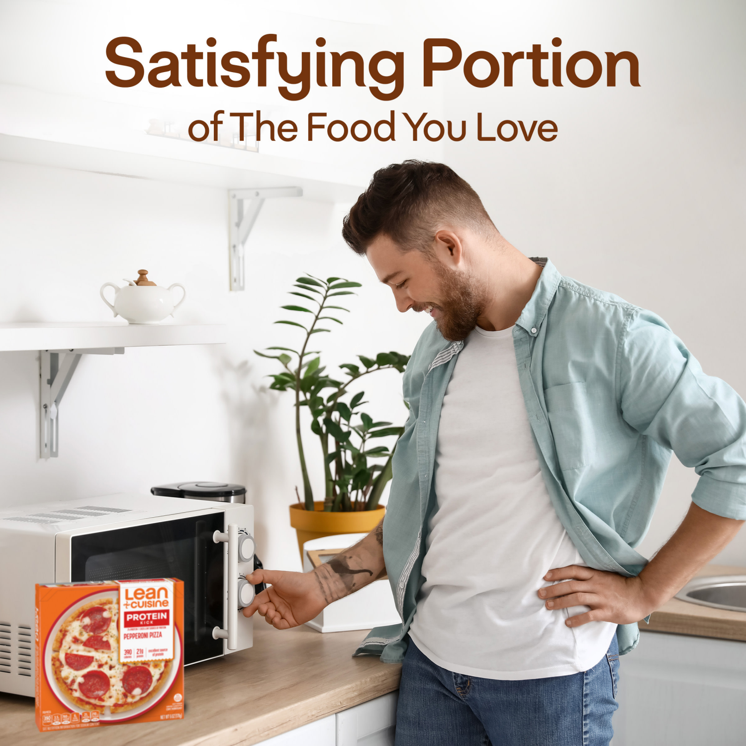 slide 8 of 8, Lean Cuisine Protein Kick Pepperoni Pizza 6 oz, 6 oz