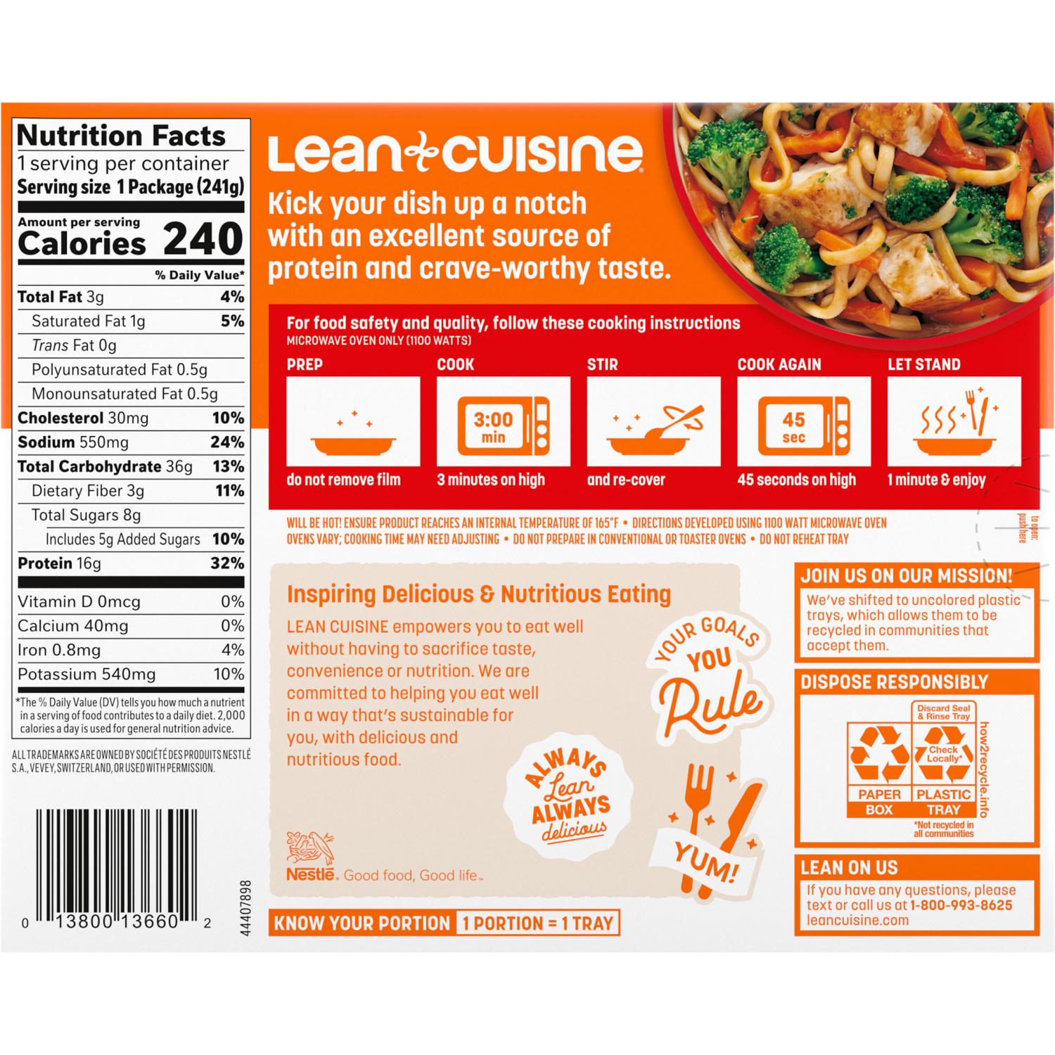 slide 2 of 8, Lean Cuisine Frozen Teriyaki Chicken Microwave Meal - 8.5oz, 8.5 oz