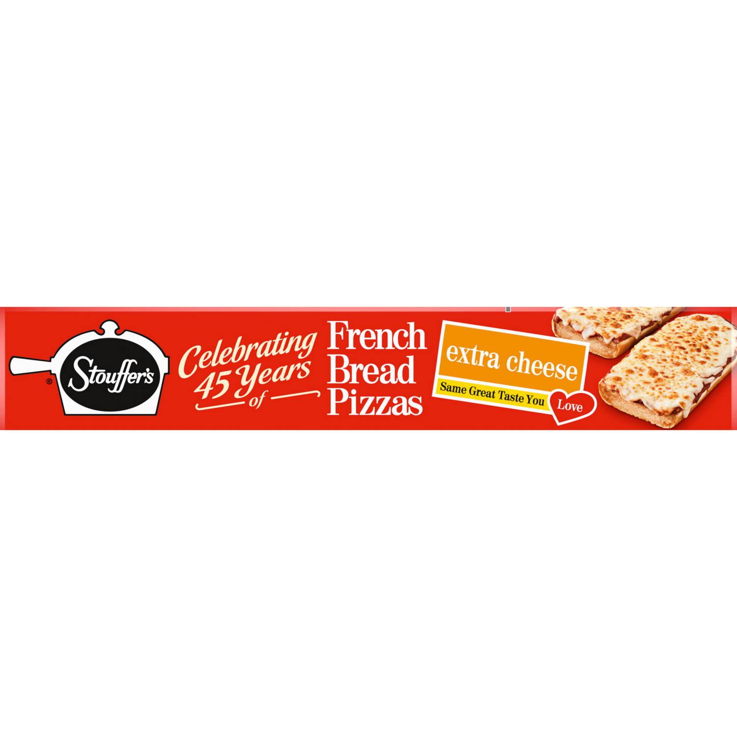 slide 3 of 8, STOUFFER'S FRENCH BREAD PIZZA Extra Cheese Pizza, Frozen Meal, 11.75 oz