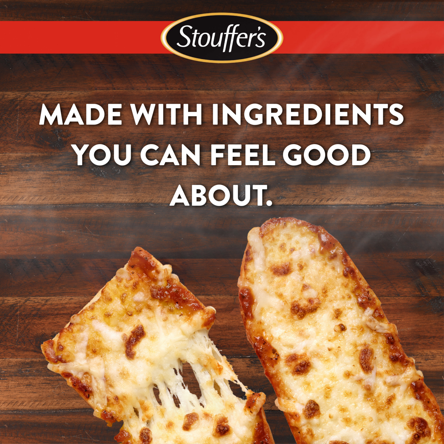slide 6 of 8, STOUFFER'S FRENCH BREAD PIZZA Extra Cheese Pizza, Frozen Meal, 11.75 oz