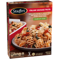 slide 9 of 29, STOUFFER'S Family Size Italian Sausage Pasta Frozen Entrée 32oz Box, 32 oz