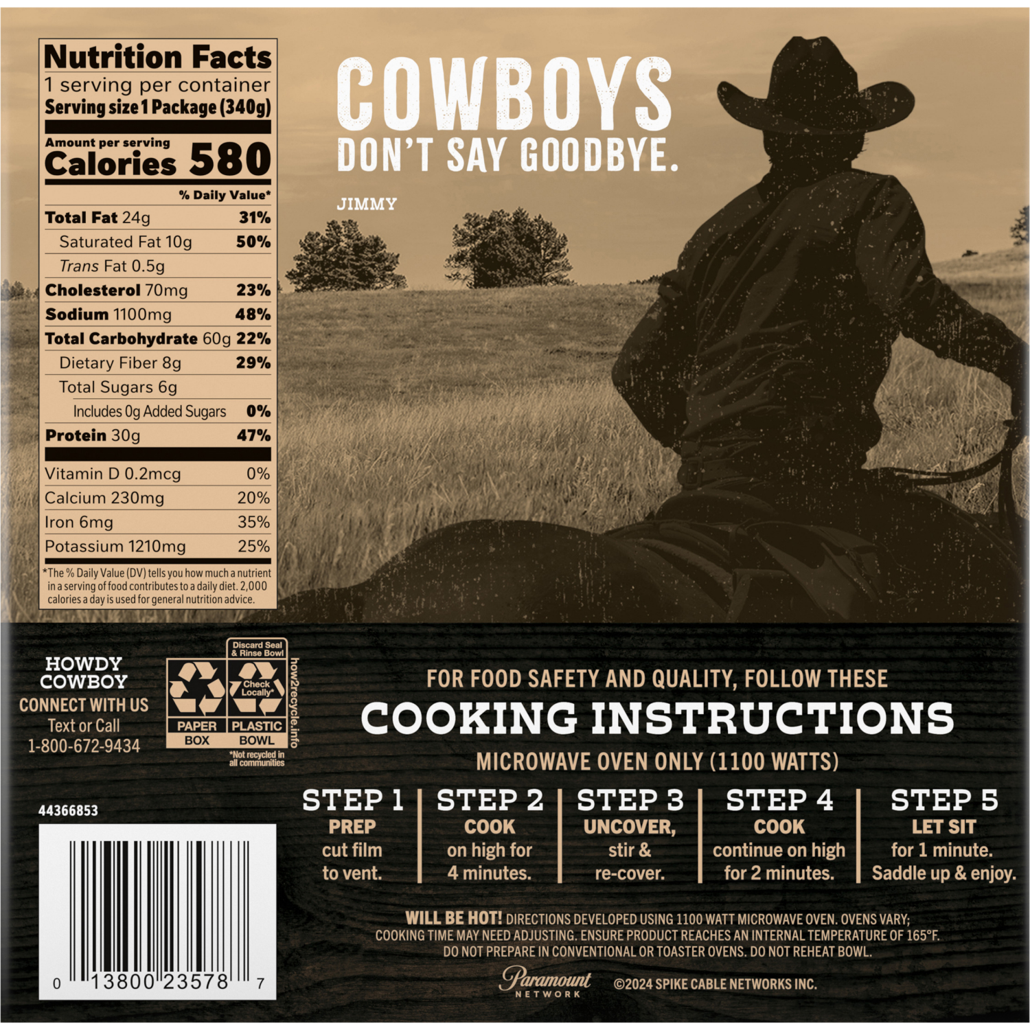 slide 2 of 8, YELLOWSTONE Jimmy’s Cowboy Chili with Beans, Slow-cooked Seasoned Beef, Topped with Cheddar Cheese, 12 oz, 12 oz