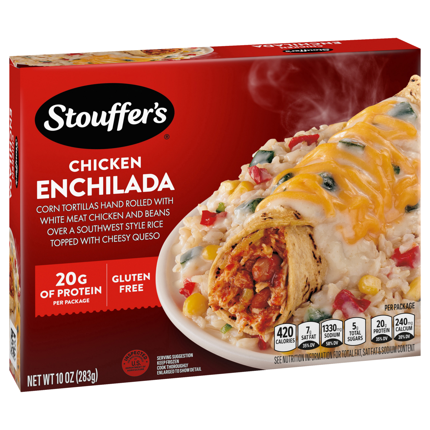 slide 6 of 8, Stouffer's Chicken Enchilada, 10 oz