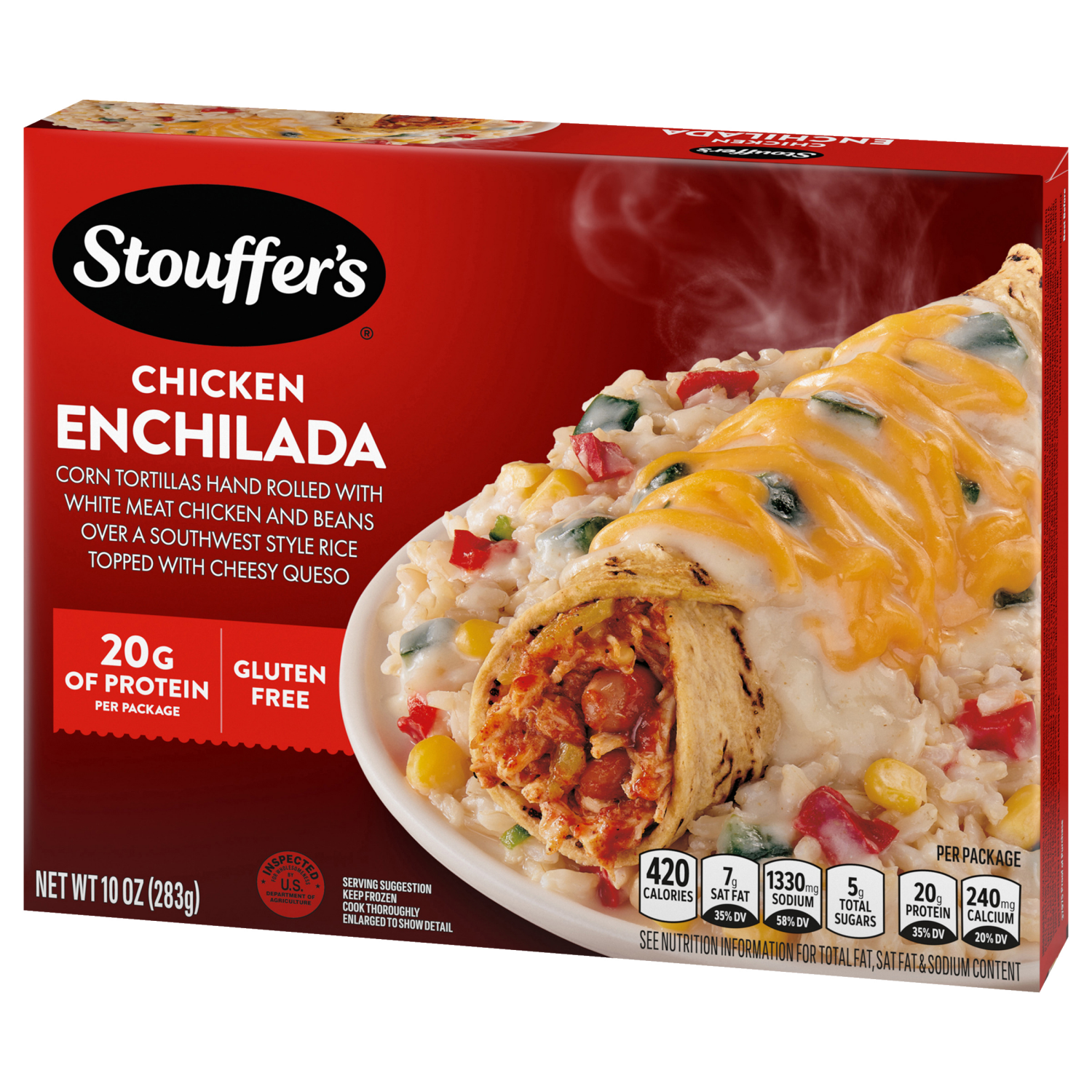 slide 7 of 8, Stouffer's Chicken Enchilada, 10 oz