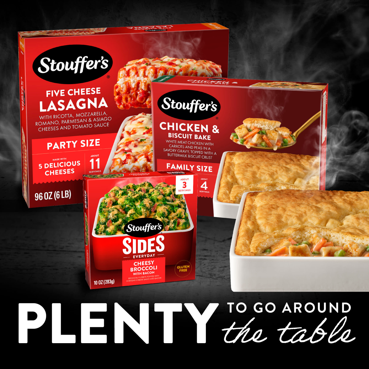 slide 8 of 8, STOUFFER'S Frozen Meals Chicken Biscuit Bake 30oz Carton, 30 oz