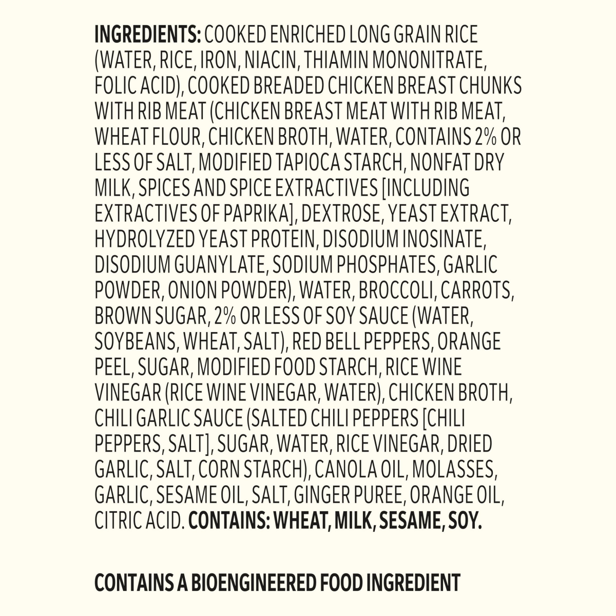 slide 2 of 5, STOUFFER'S Family Size Orange Chicken Frozen Entrée 30oz Box, 30 oz