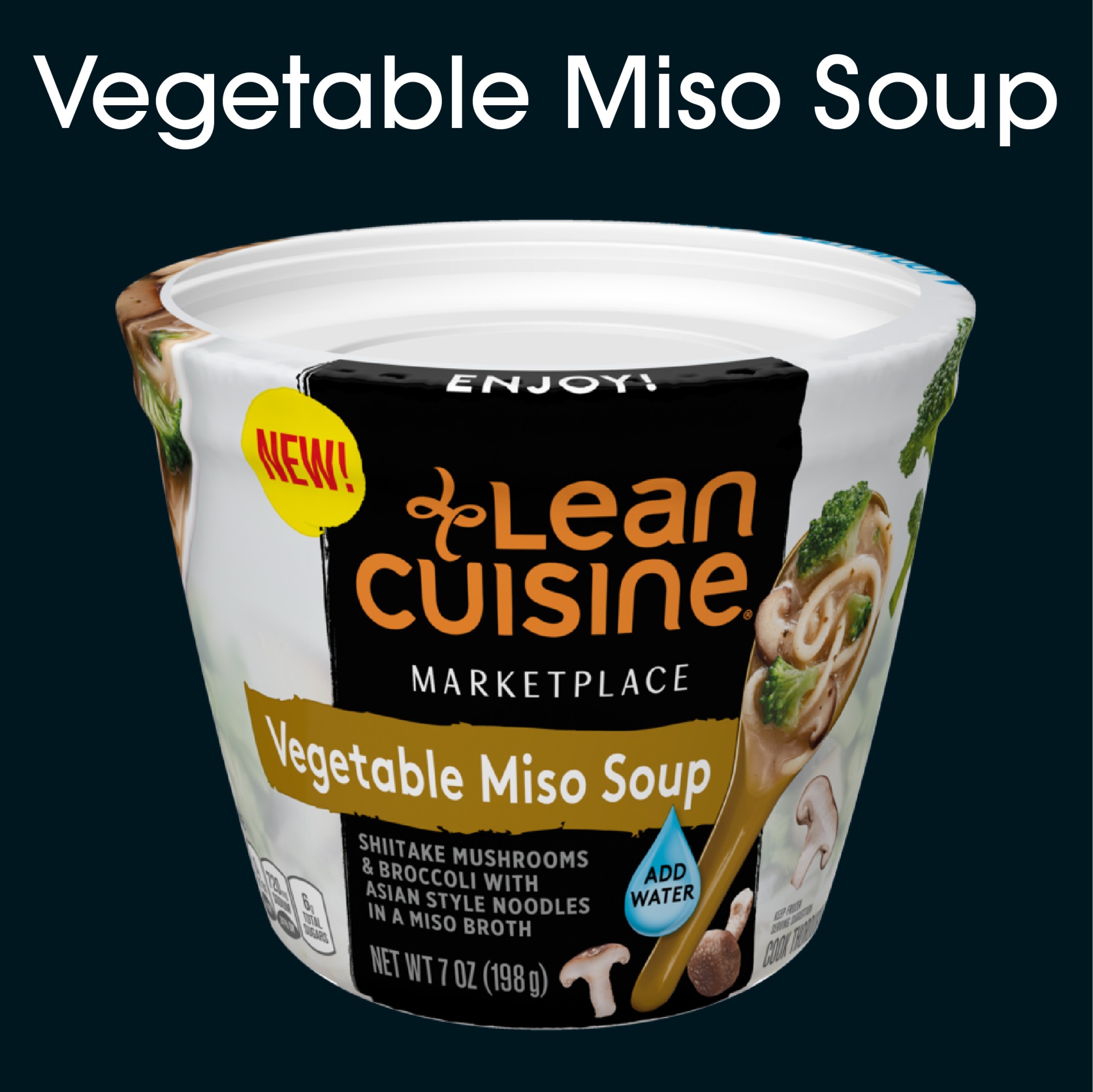 slide 2 of 5, Lean Cuisine Marketplace Vegetable Miso Soup, 7 oz