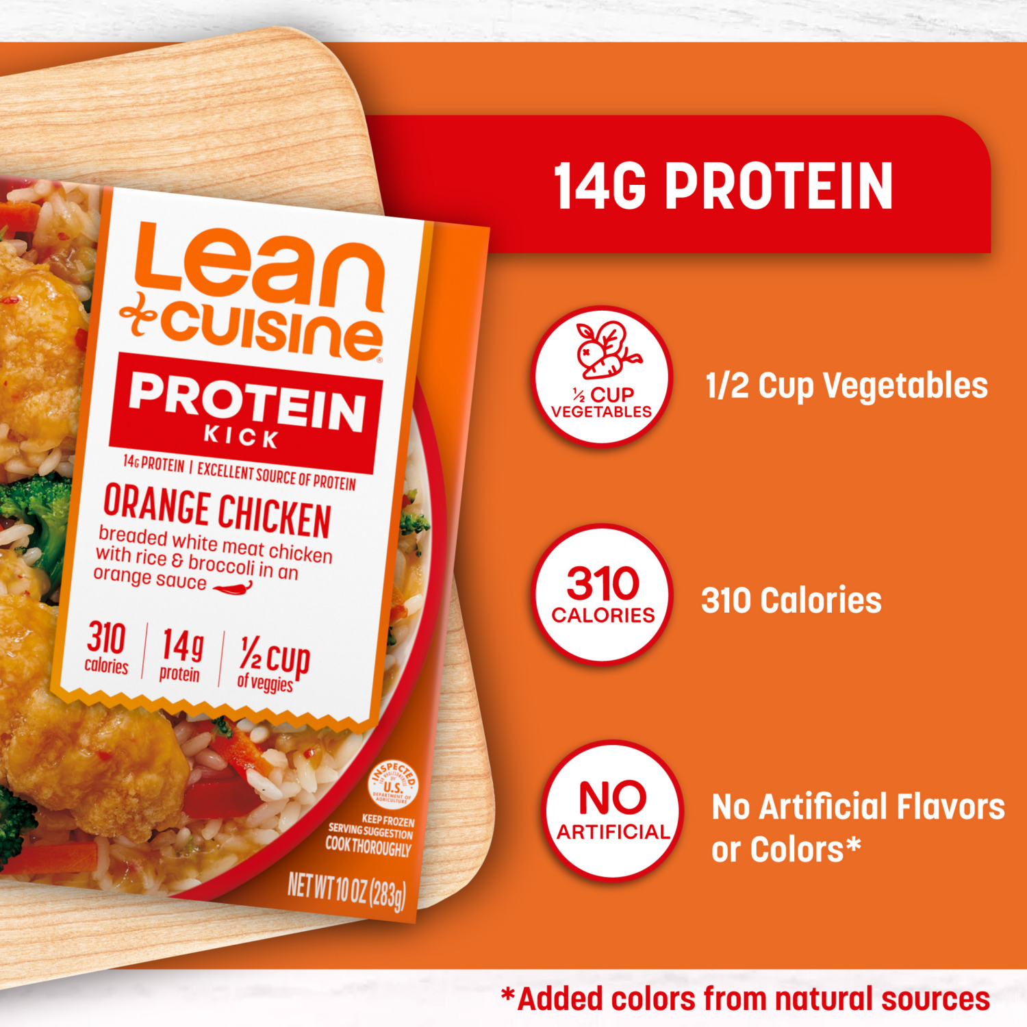 slide 7 of 8, Lean Cuisine Frozen Orange Chicken Microwave Meal - 10oz, 10 oz