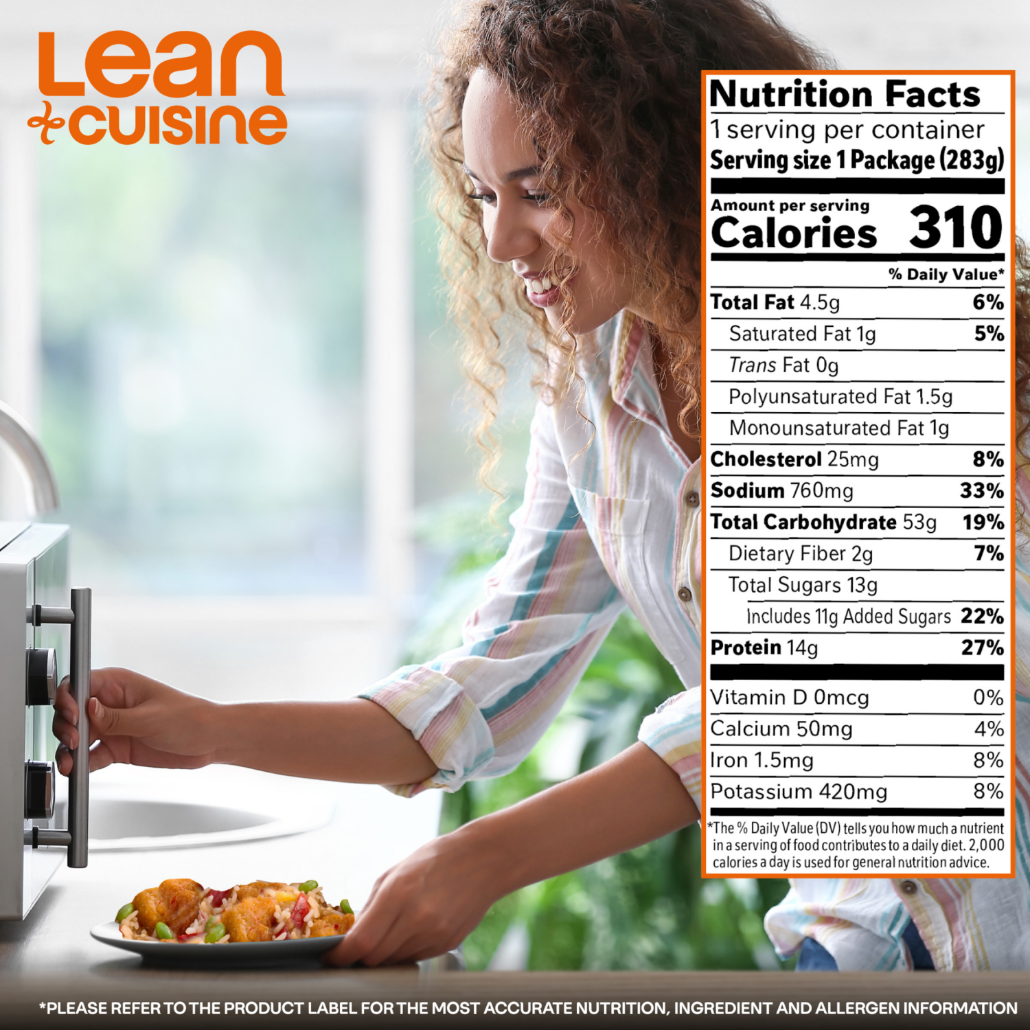 slide 8 of 8, Lean Cuisine Frozen Orange Chicken Microwave Meal - 10oz, 10 oz