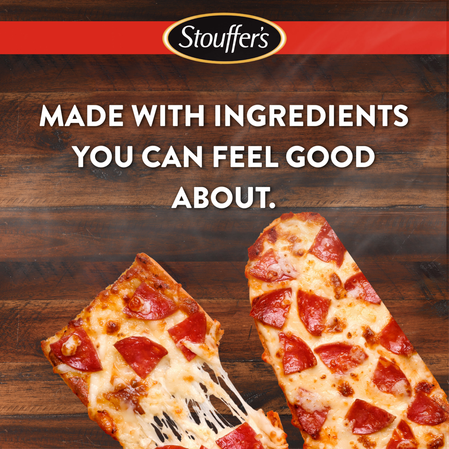 slide 6 of 8, Stouffer's Pepperoni French Bread Frozen Pizza 11.75 oz., 2 ct