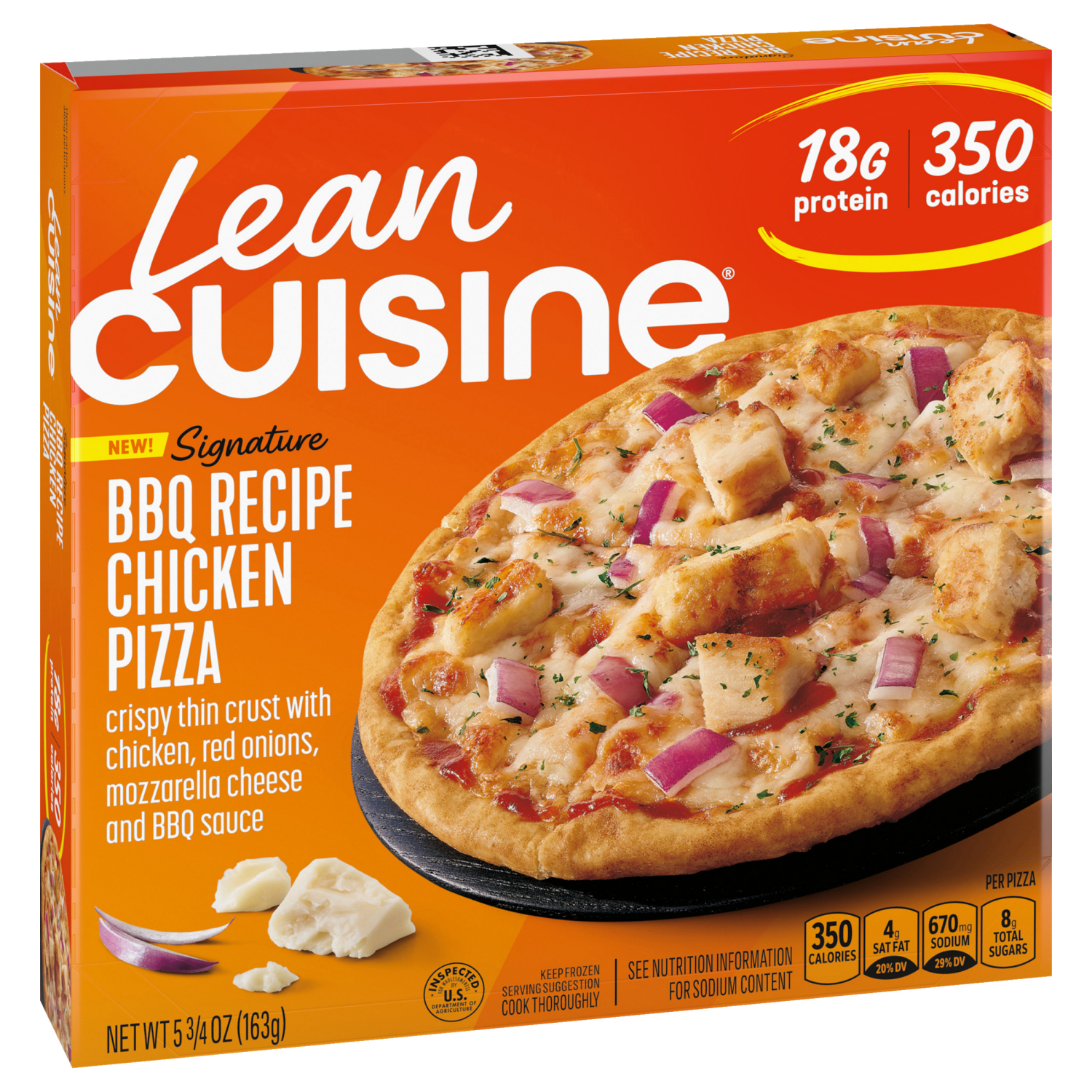 slide 6 of 8, Lean Cuisine® BBQ Recipe Chicken Pizza, 5.75 oz