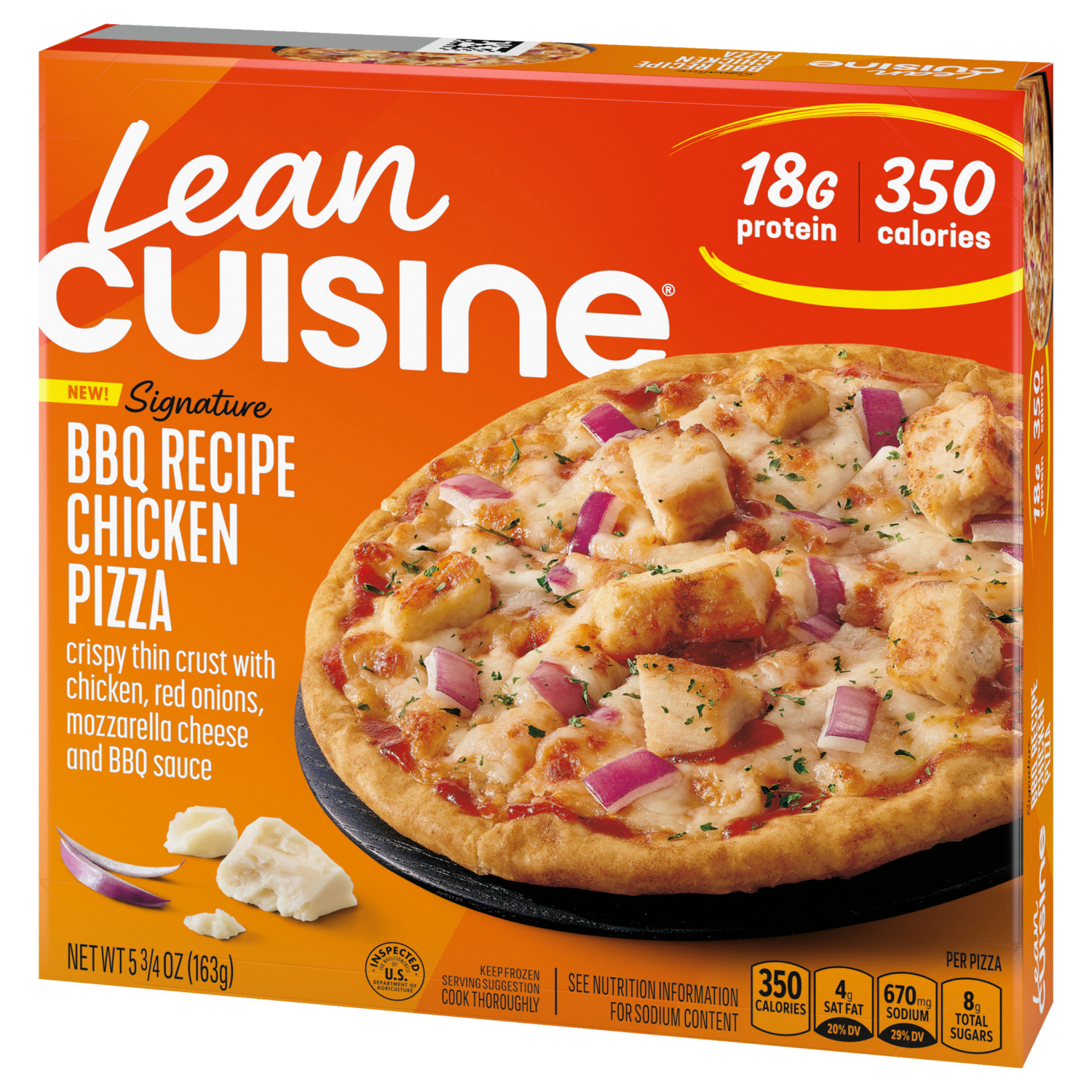 slide 7 of 8, Lean Cuisine® BBQ Recipe Chicken Pizza, 5.75 oz