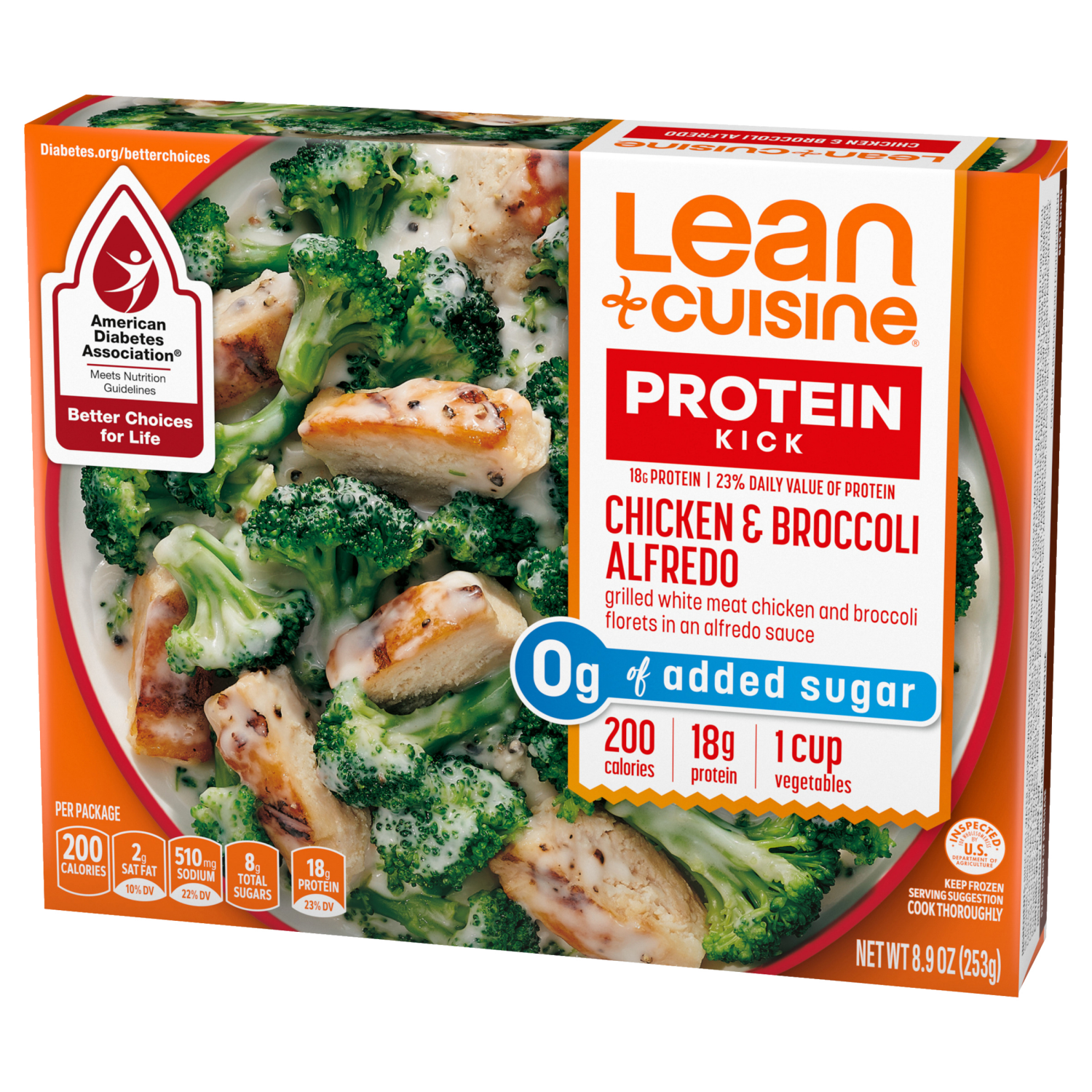 slide 7 of 8, Lean Cuisine Chicken & Broccoli Alfredo Bowl Frozen Entrée 10oz Box, 8.9 oz