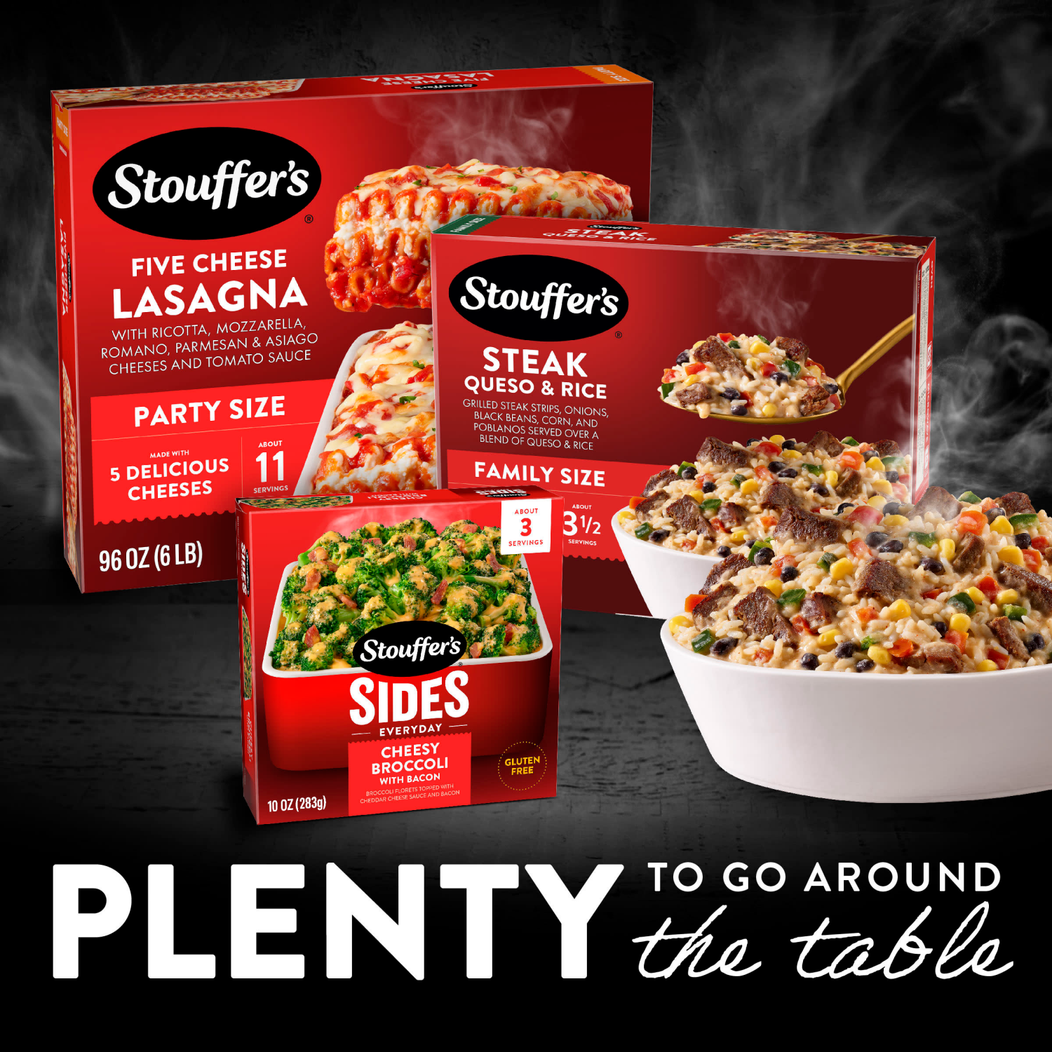 slide 8 of 8, STOUFFERS Stouffer's Steak Queso & Rice Family Size 30 oz, 30 oz