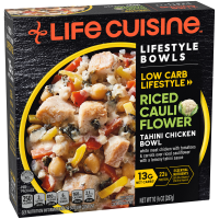 slide 7 of 29, Life Cuisine Riced Cauliflower Tahini Chicken Bowl Frozen Meal, 10.12 oz