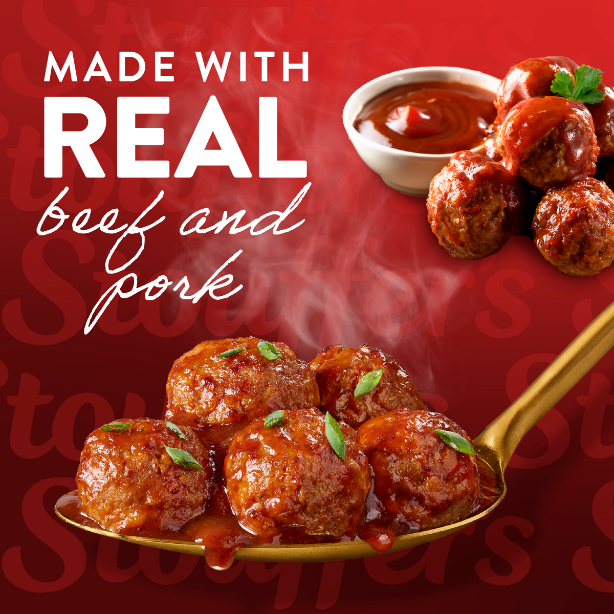 slide 3 of 5, Stouffer's Stouffer''s BBQ Sauce & Meatballs, Family Size, Frozen Meatballs, 30 oz