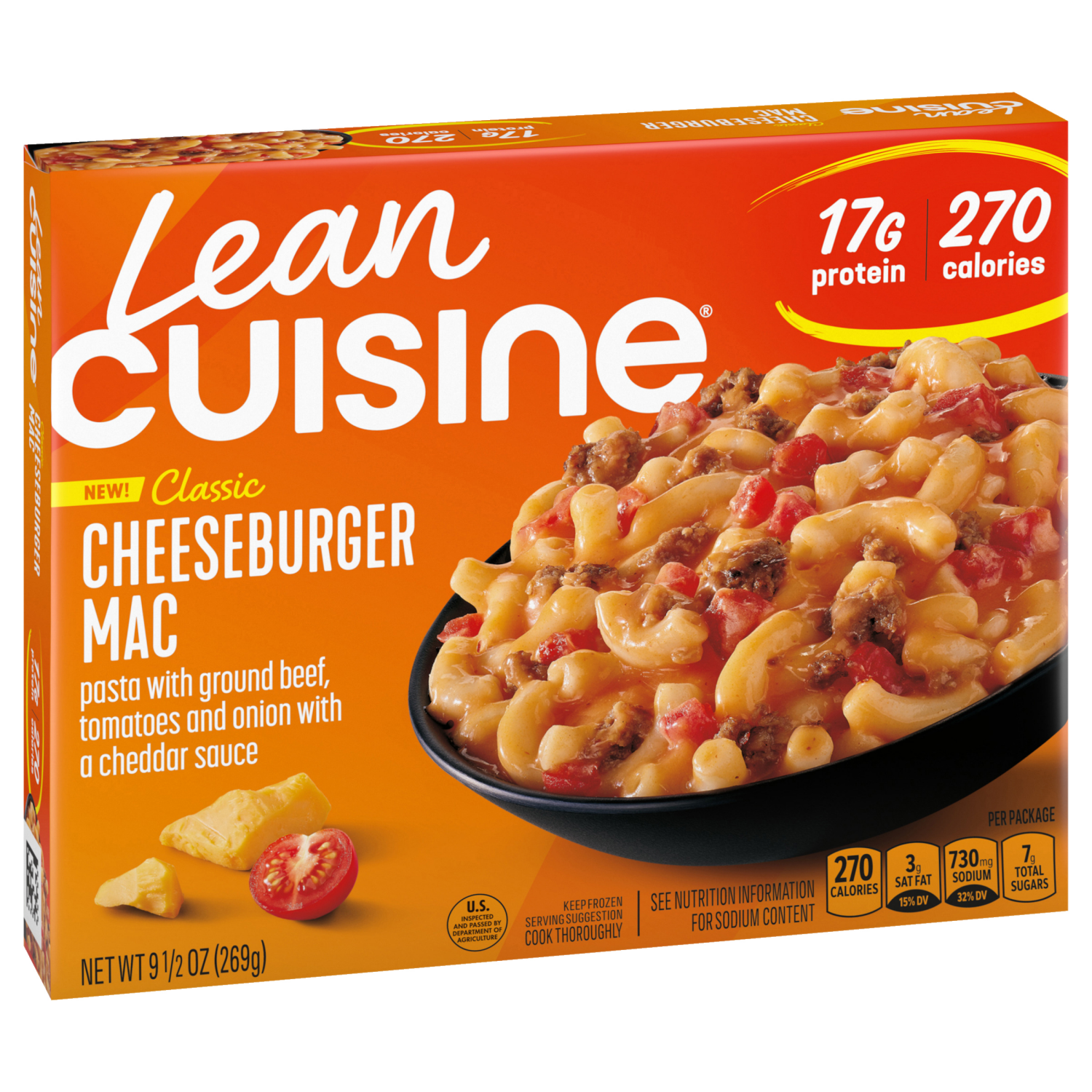 slide 6 of 8, LEAN CUISINE Frozen Meal Cheeseburger Bake 9.5oz Box, 9.5 oz