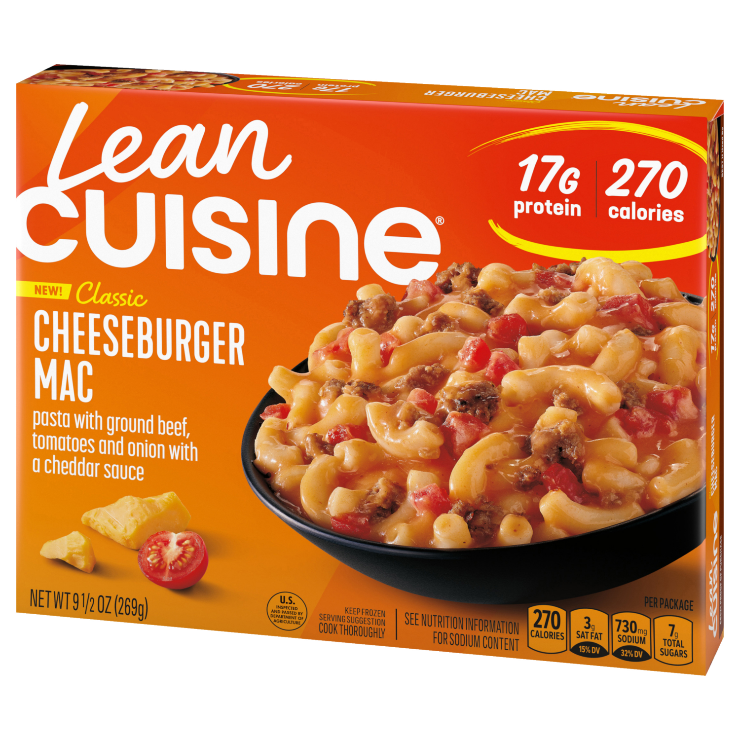 slide 7 of 8, LEAN CUISINE Frozen Meal Cheeseburger Bake 9.5oz Box, 9.5 oz