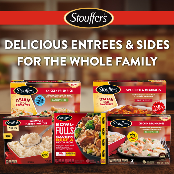 slide 28 of 29, Stouffer's Family Size Chicken and Dumplings Frozen Meal, 32 oz