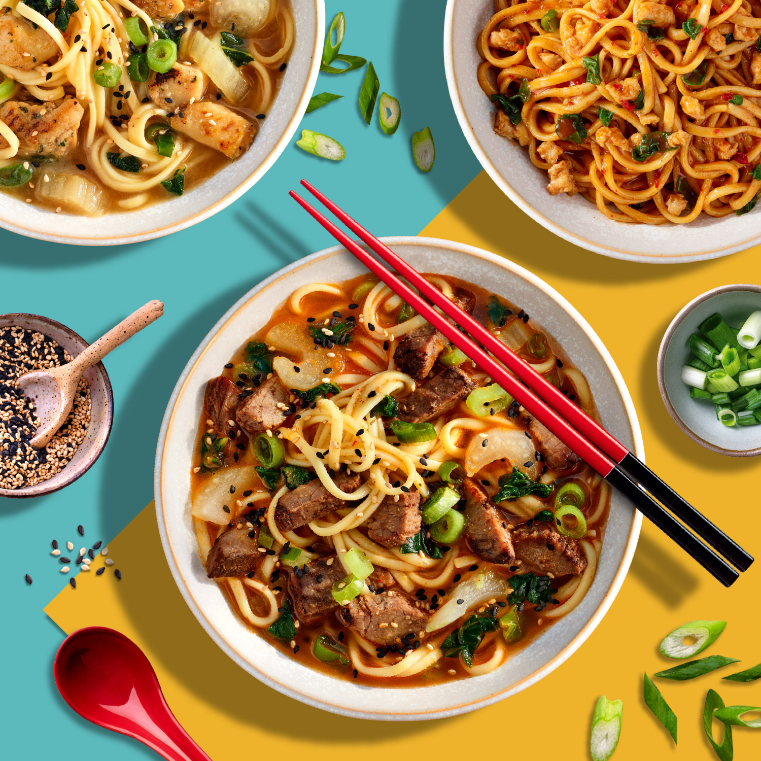 slide 7 of 8, Mings Spicy Beef Ramen, Ramen Noodles, Spicy Beef Broth, Frozen Asian Food, 8 oz