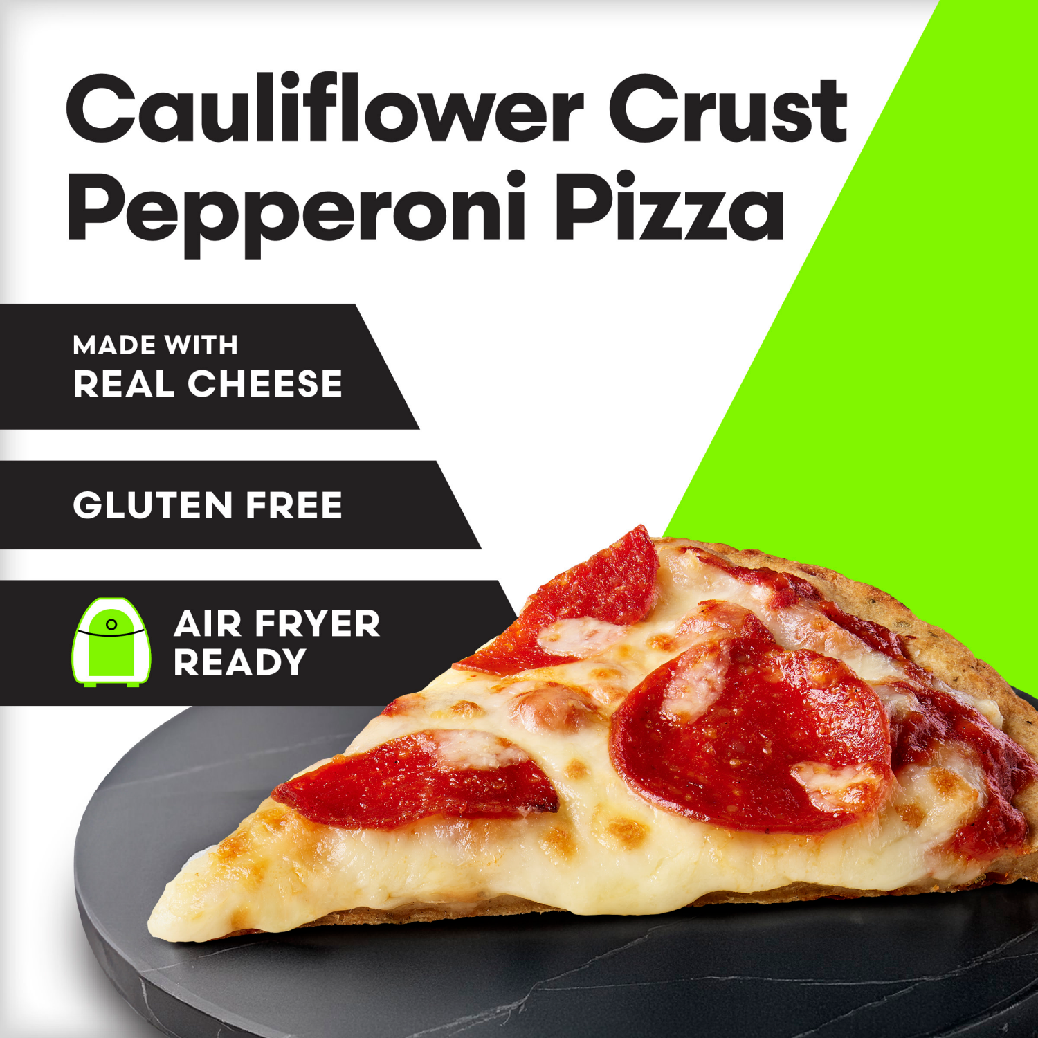 slide 6 of 8, Vital Pursuit Cauliflower Crust Pepperoni Pizza, High Protein, GLP-1 Friendly, Gluten Free, Frozen Meal, 6.3 oz
