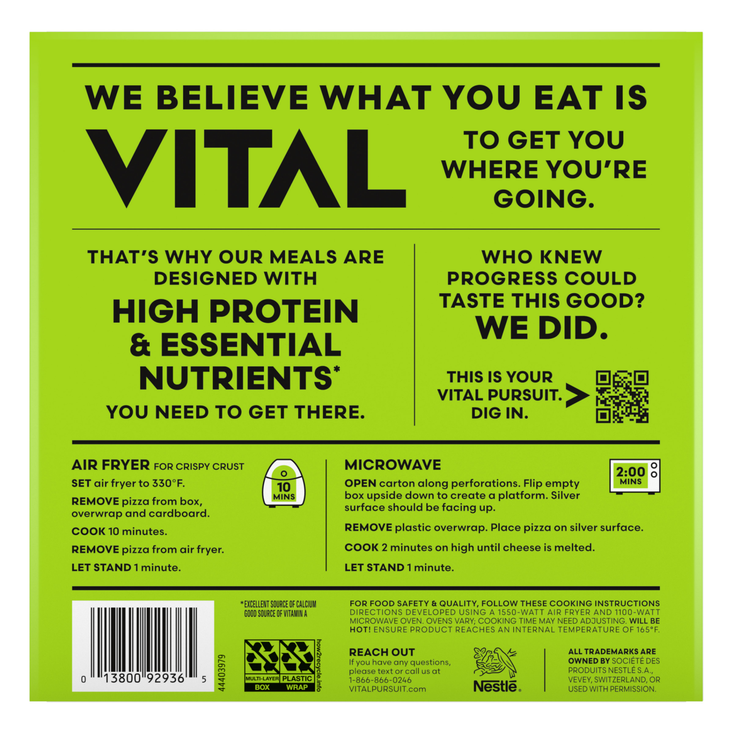 slide 3 of 8, Vital Pursuit Cheese Lovers Pizza, High Protein, GLP-1 Friendly, Frozen Pizza, 6.0 oz, 6 oz