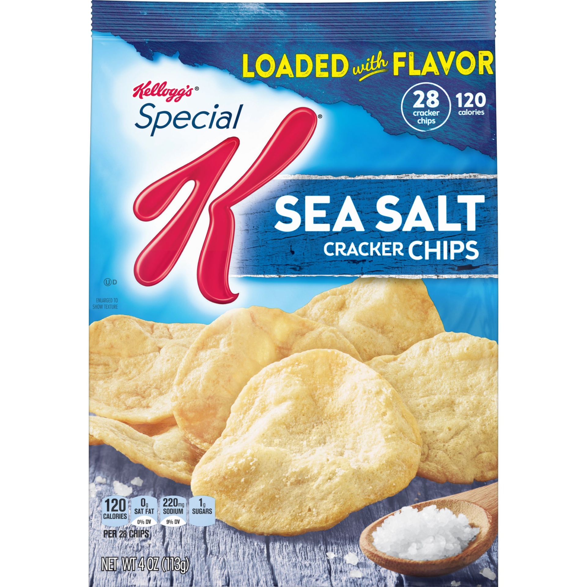 slide 2 of 7, Special K Sea Salt Cracker Chips, 4 oz