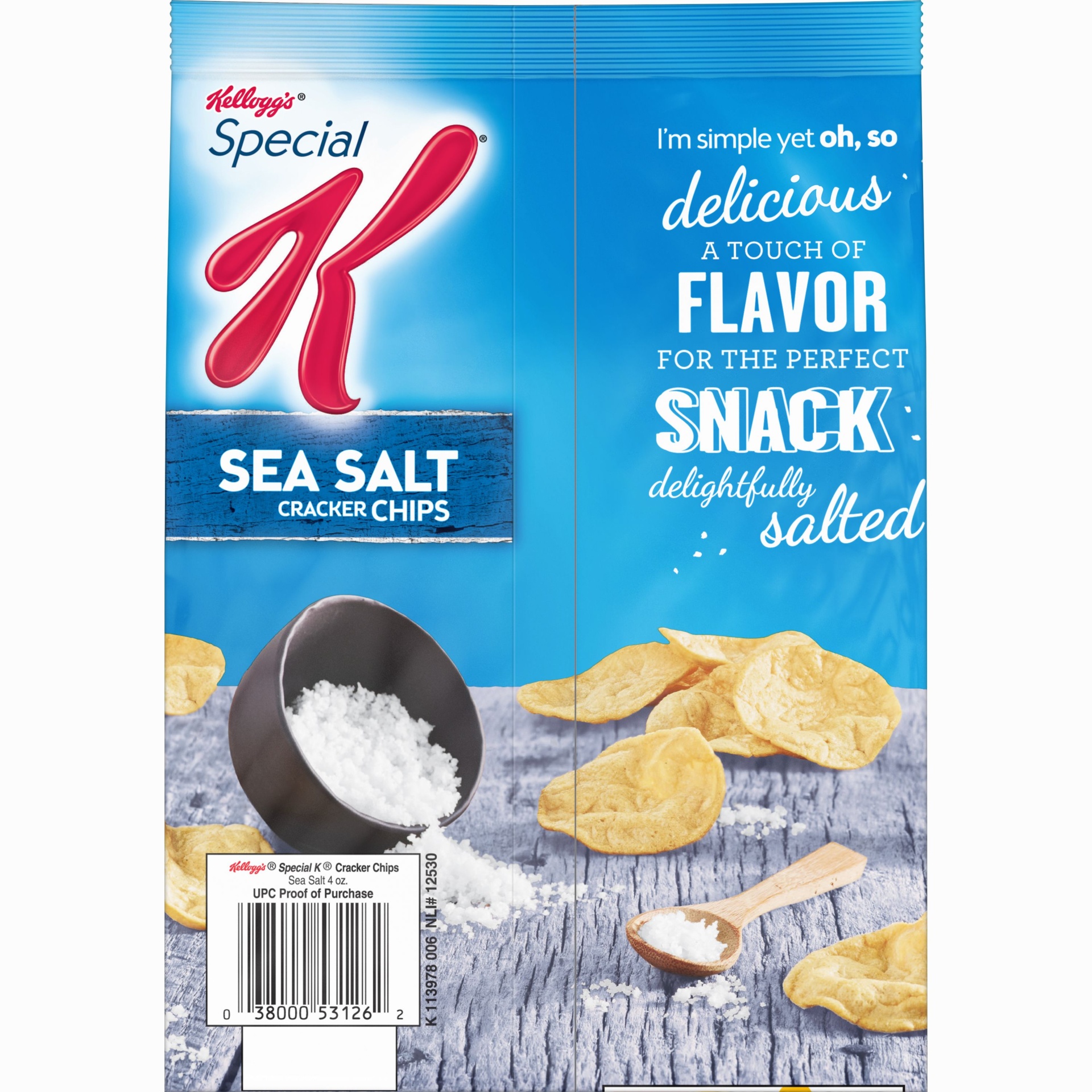 slide 3 of 7, Special K Sea Salt Cracker Chips, 4 oz