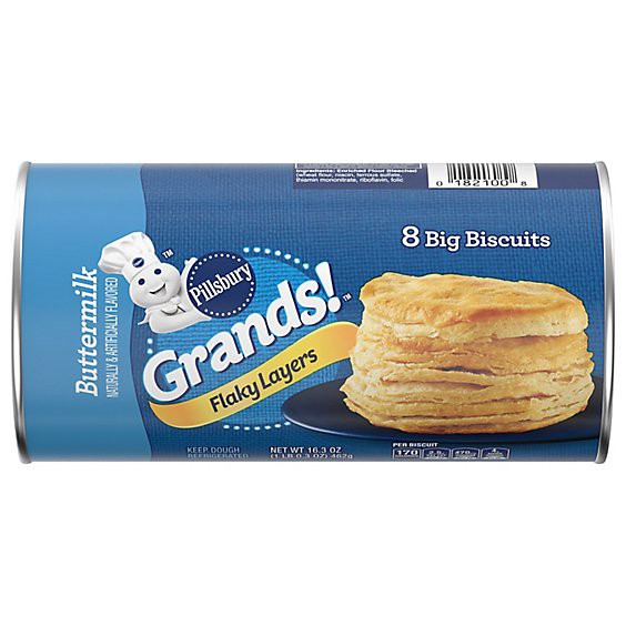 slide 1 of 1, Pillsbury Grands! Biscuits Flaky Layers Buttermilk 8 Count - 16.3 Oz, 16.3 oz