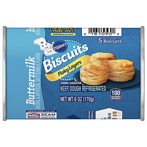 slide 1 of 1, Pillsbury Grands! Jr Biscuits Golden Layers Buttermilk 5 Count - 6 Oz, 6 oz