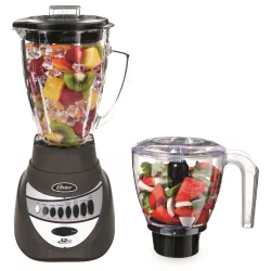 Oster Precise Blend Blender 700 + Food Chopper Gunmetal BLSTTA-GFP