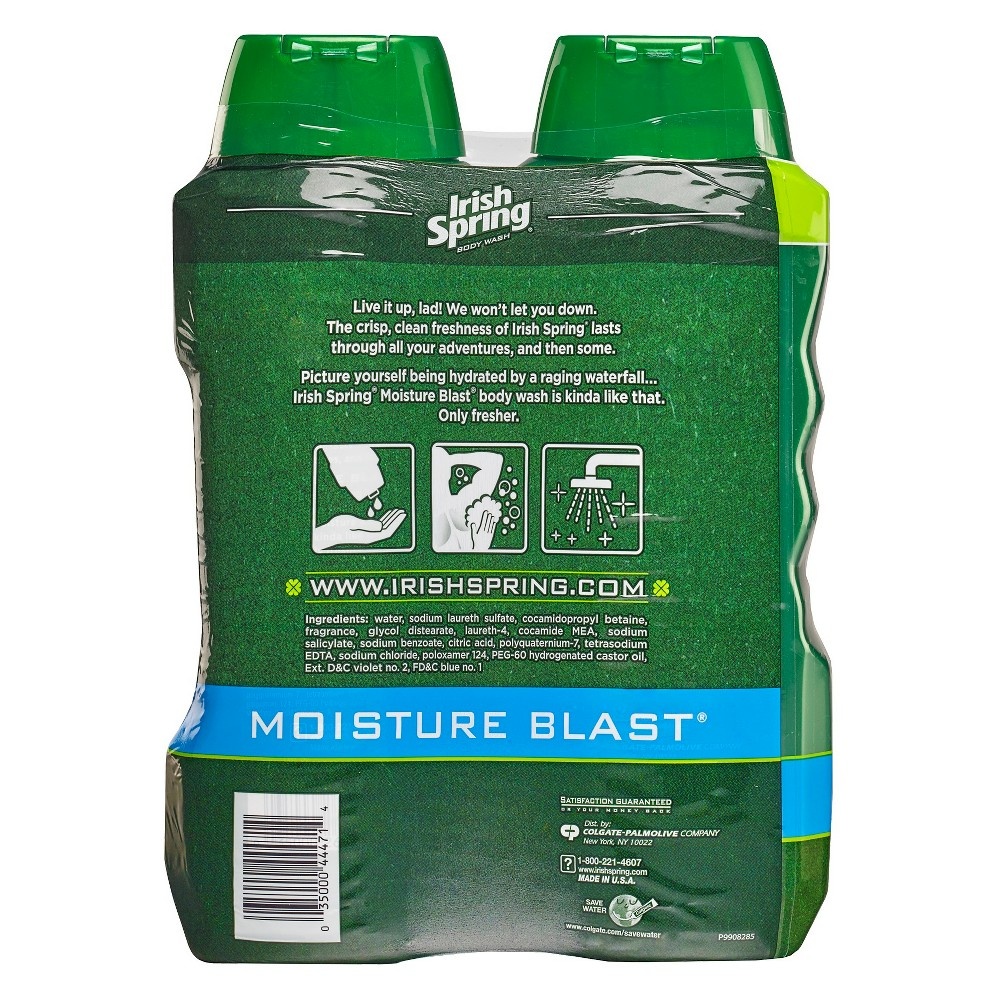 slide 2 of 3, Irish Spring Moisture Blast Body Wash, 2 ct; 15 oz