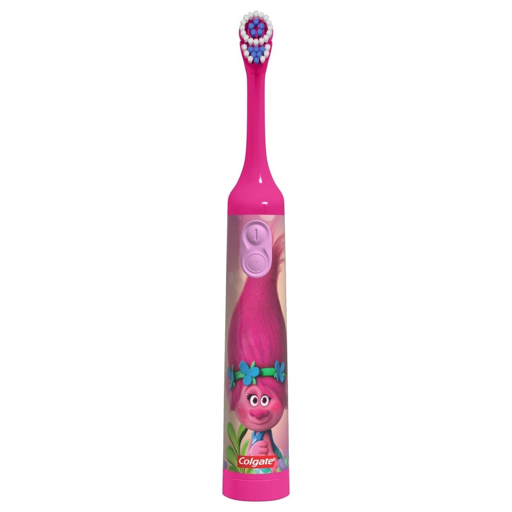 slide 5 of 5, Colgate Kids Trolls Power Toothbrush, 1 ct