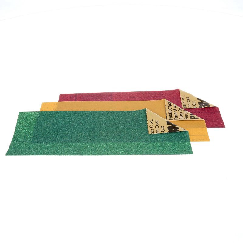 slide 2 of 4, 3M Company 5 Sheets Assorted Sandblaster Sandpaper, 1 ct