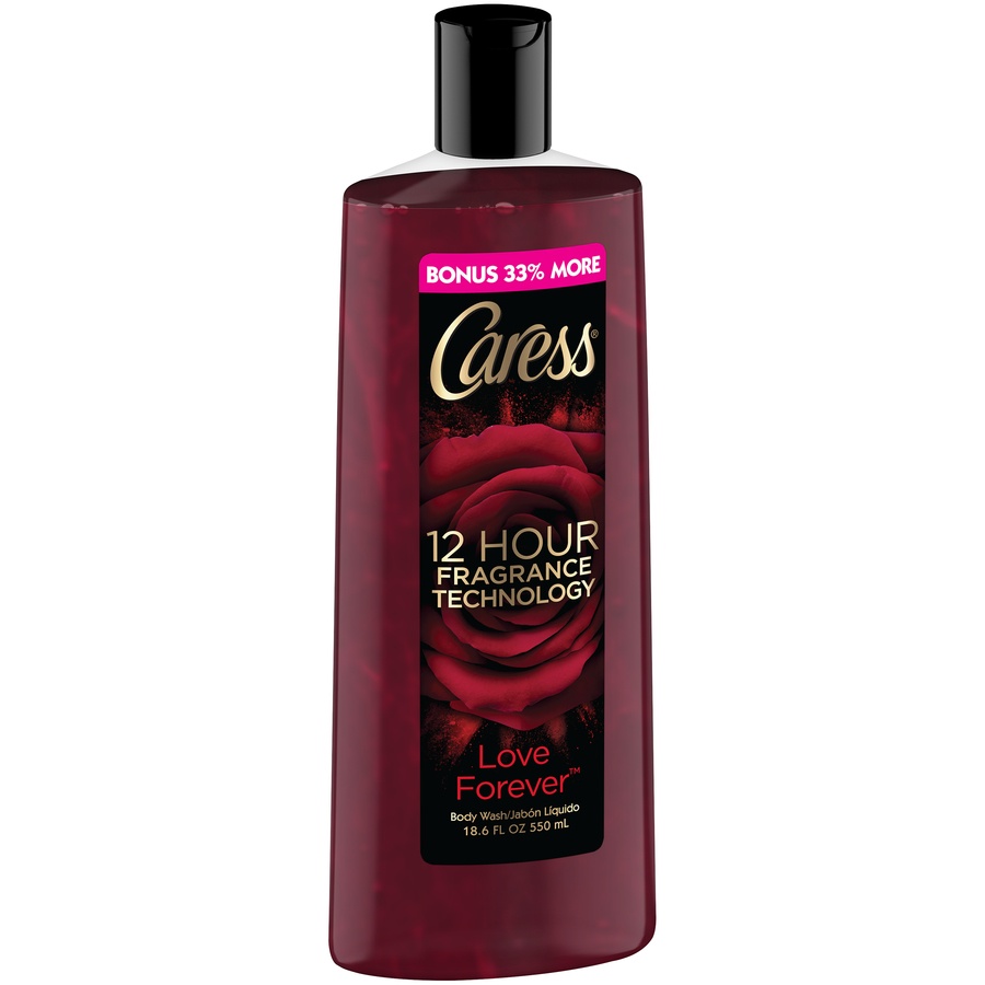 slide 2 of 4, Caress Body Wash Rose & Ylang Ylang Oil, 18 oz, 18 oz