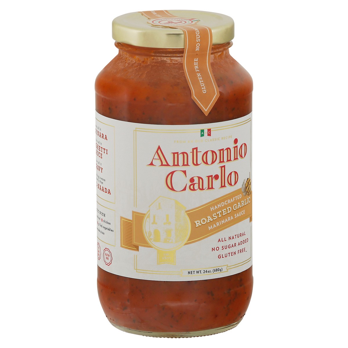 slide 8 of 12, Antonio Carlo Handcrafted Roasted Garlic Marinara Sauce 24 oz, 24 oz