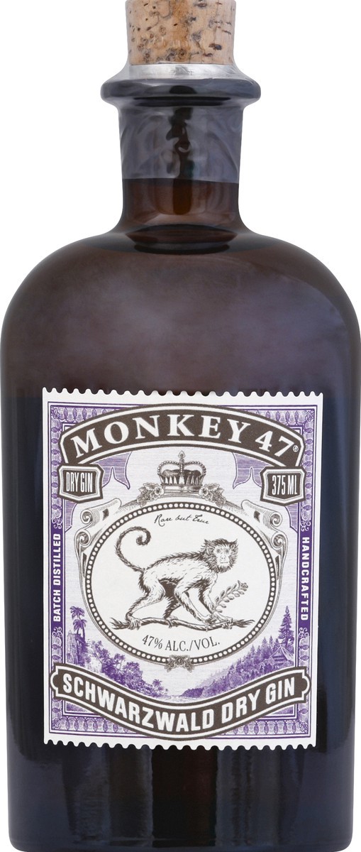 slide 2 of 2, Monkey 47 Gin Monkey 47 Schwarzwald Dry Gin 375mL, 94 Proof, 375 ml