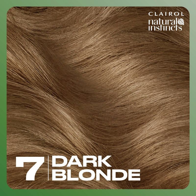 slide 3 of 9, Natural Instincts Clairol Demi-Permanent Hair Color Cream Kit - 7 Dark Blonde, Coastal Dune, 1 ct