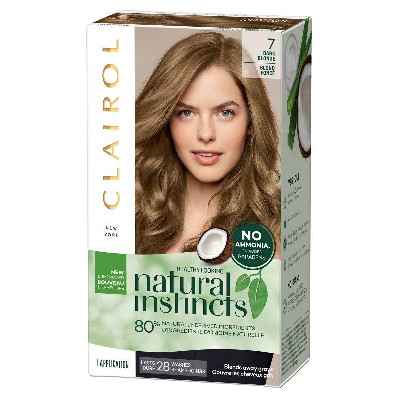 slide 9 of 9, Natural Instincts Clairol Demi-Permanent Hair Color Cream Kit - 7 Dark Blonde, Coastal Dune, 1 ct