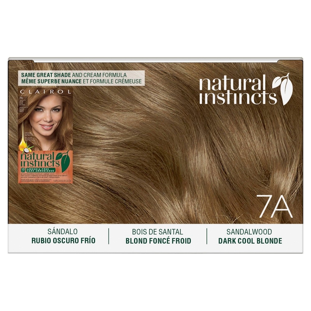 slide 3 of 9, Clairol Natural Instincts Demi-Permanent Hair Color - 7A Dark Cool Blonde, Sandlewood - 1 Kit, 1 ct