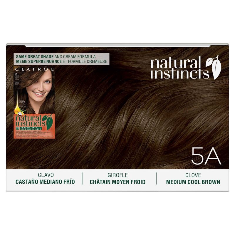 Natural Instincts Clairol Demi-Permanent Hair Color Cream Kit - 5A ...