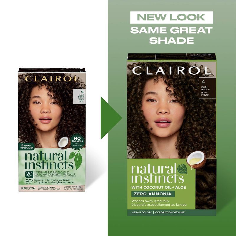 slide 8 of 8, Natural Instincts Clairol Demi-Permanent Hair Color Cream Kit - 2 Black, Midnight, 1 ct