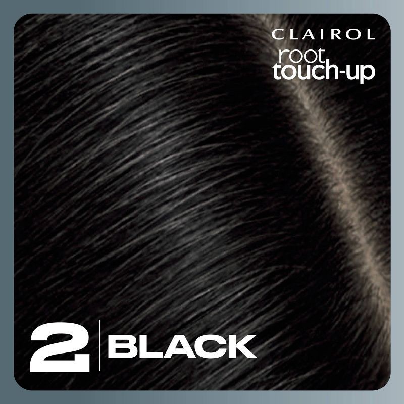 slide 3 of 9, Clairol Root Touch-Up Permanent Hair Color - 2 Black - 1 Kit, 1 ct