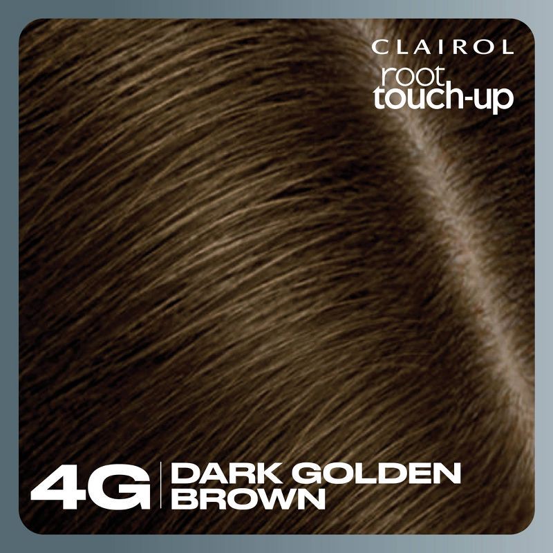 slide 3 of 8, Clairol Root Touch-Up Permanent Hair Color - 4G Dark Golden Brown - 1 kit, 4 gram